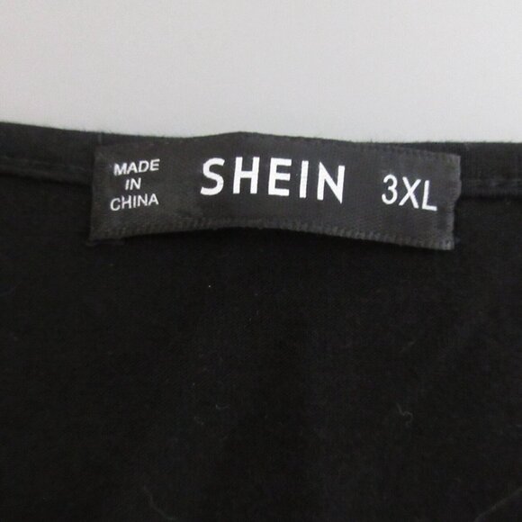 Shein Womens Dress Plus 3XL Sheath Short Sleeve Color Block Leopard Short Sleeve - Picture 6 of 7